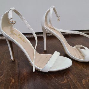 White Patton leather women's heels size 6